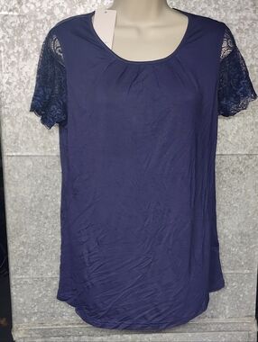 Ekoauer Blue Lace 2pc PJ Set Womens Medium
